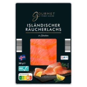 Aldi Süd  GOURMET FINEST CUISINE Isländischer Räucherlachs 300 g