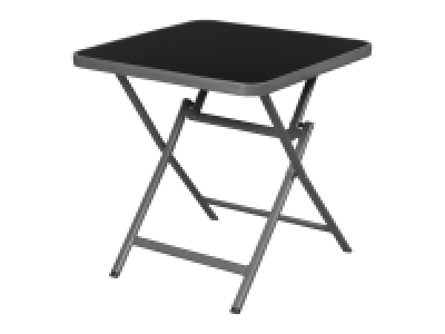 LIVARNO home Alu-Klapptisch »Houston«, mit Glasplatte, grau