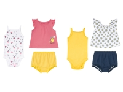 lupilu® Baby Mädchen Sommerset, 3-teilig, aus reiner Bio-Baumwolle