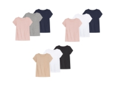 pepperts!® Kinder Mädchen T-Shirts, 3 Stück, mit Rundhalsausschnitt