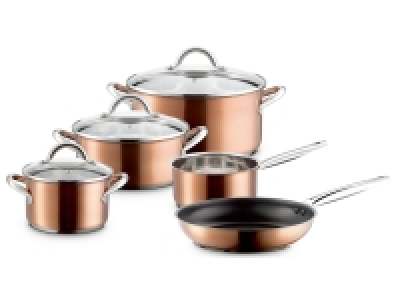 MÄSER Kochtopf-Set Asterion Edelstahl 18/8, Kupfer, 8 teilig
