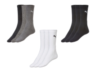 Puma Herren Socken, 3 Paar, mit gepolsterter Sohle