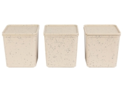 ERNESTO® Vorratsdosen-Set, 3-teilig, aus 79% recyceltem Kunststoff