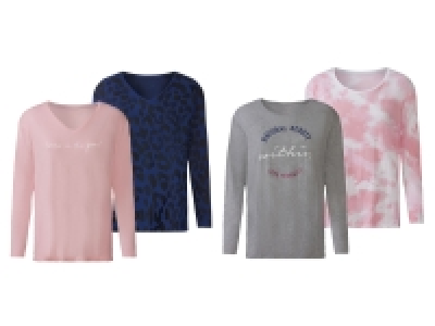 Lidl Esmara® esmara® Damen Langarmshirts, 2 Stück, leger geschnitten