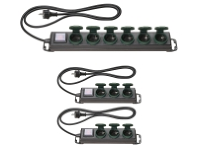 PARKSIDE® Außensteckdosenleiste, IP44, 6-fach / 2x 3-fach