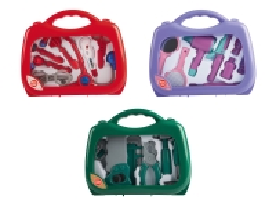 Playtive Rollenspielkoffer-Set, zum Kennenlernen verschiedener Berufe