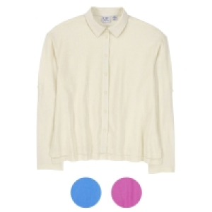 UP2FASHION Damen Leinen-Bluse