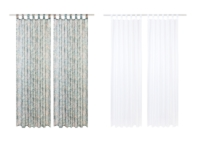 Lidl Livarno Home LIVARNO home Vorhangschal-Set, 135 x 254 cm, 2-teilig