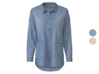 esmara® Damen Jeans-Overshirt mit Kentkragen