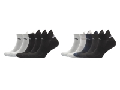 CRIVIT Herren Sportsneakersocken, 5 Paar, mit Mesh-Fußrücken