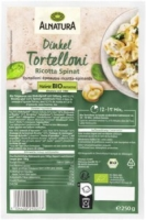 Dinkel-Tortelloni Ricotta Spinat 2.79&nbsp;&euro;