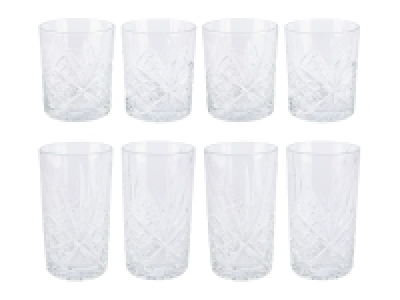 ERNESTO® Kristall-Whiskey- /Longdrinkgläser, 4er-Set