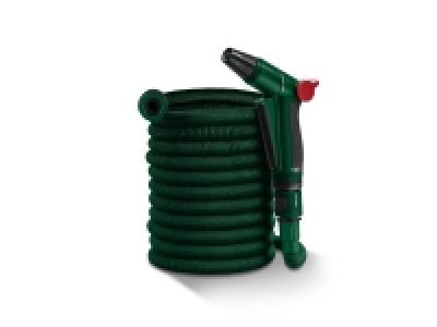 PARKSIDE® Flexi-Gartenschlauchset, 15 m, platzsparend verstaubar