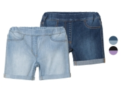 lupilu® Kleinkinder Denimshorts, 2 Stück, mit elastischem Bund
