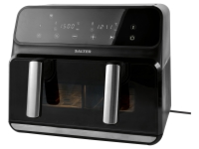 Salter Heißluftfritteuse Dual EK5728, mit Trennwand 2x 4L