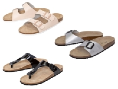 esmara® Damen Pantoletten, mit verstellbaren Schnallen