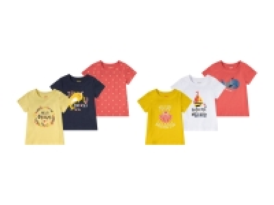 lupilu® Kleinkinder T-Shirt, 3 Stück, aus reiner Baumwolle