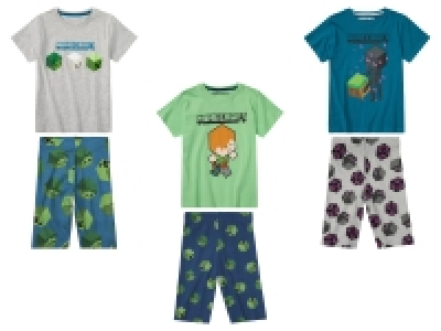 Minecraft Kinder Pyjama, Single-Jersey-Qualität