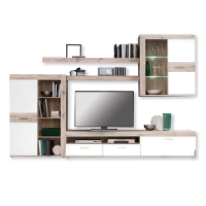 Wohnwand - Sandeiche weiß - 300 cm 299.99 €