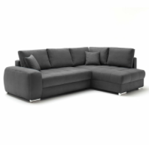 Ecksofa - graphit - Boxspringfederung - Dauerschläfer - Chromfüße 1,099.00 €