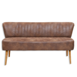 Bank - hellbraun - Massivholz - 182 cm