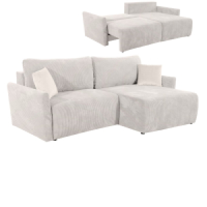Ecksofa - beige - Liegefunktion und Bettkasten 499.99 €