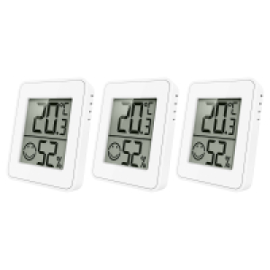 KRONTALER Thermo- und Hygrometer, 3er-Packung