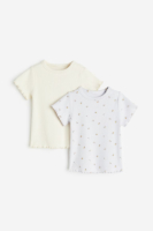 HM  2er-Pack Gerippte Shirts