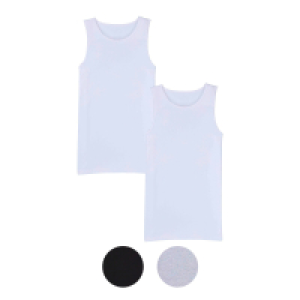 Aldi Süd  UP2FASHION BASISCS Herren Unterhemden, 2er-Pack
