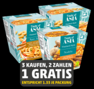 TASTE OF ASIA Nudelgericht 3.98 €
