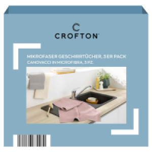 CROFTON Mikrofaser Geschirrtücher 3er-Pack 2.99 €
