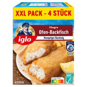 IGLO XXL Filegro Ofen-Backfisch 480 g 3.99 €