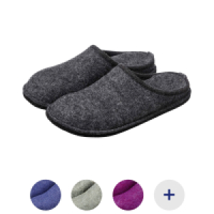 UP2FASHION BASICS Damen und Herren Filzpantoffeln 6.99 €