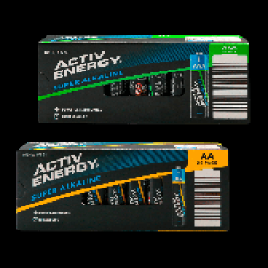 ACTIV ENERGY 20er-Alkaline-Batterien 3.29 €