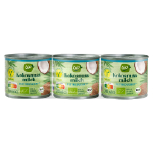 GUT BIO Bio Kokosmilch Multipack 200 ml, 17 - 19 % Fett