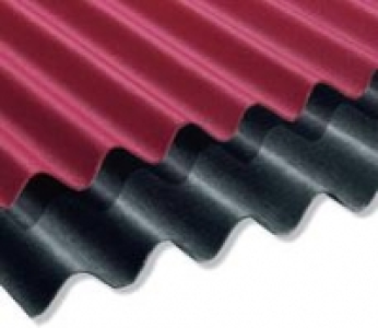 Bitumen-Wellplatte Ondalux rot
