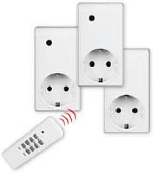 Funksteckdosen-Set, 2er-Set f&uuml;r au&szlig;en