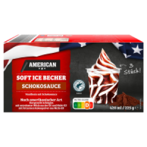 AMERICAN Amerikanisches Soft Eis, Vanille-Schokolade 2.49 €