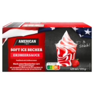 AMERICAN Amerikanisches Soft Eis, Vanille-Erdbeere 2.49 €