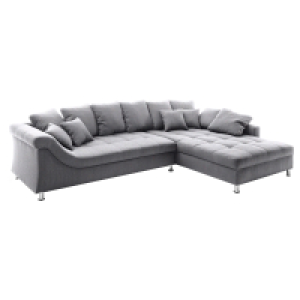 Roller  Ecksofa - hellgrau - beidseitig montierbar