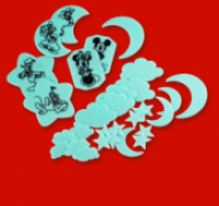 Leuchtsticker-Set GLOW IN THE DARK