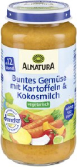 Buntes Gemüse mit Kartoffeln und Kokosmilch 1.59 €
