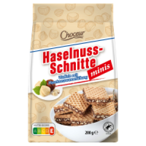 CHOCEUR Haselnuss-Schnitte Minis 200 g