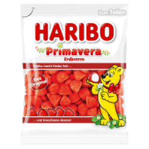 Aldi Süd  HARIBO Jahresstart, Primavera Erdbeere 175 g