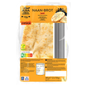 Aldi Süd  ASIA GREEN GARDEN Naan Brot 260 g, Natur