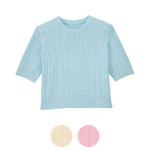Aldi Süd  UP2FASHION WOMEN Damen Strickpullover kurzarm