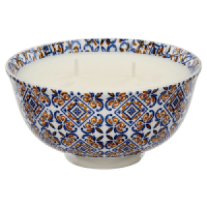 HOME CREATION Kerze in mediterraner Schale