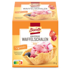 BISCOTTO Waffelschalen 91 g, Klassik