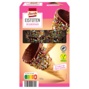 Aldi Süd  BISCOTTO Eistüten 150 g, Zuckerstreusel