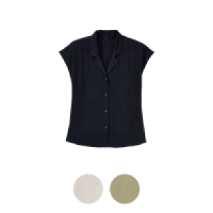 UP2FASHION WOMEN Damen Viskose, Leinen Bluse